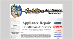 Desktop Screenshot of goldlineapplianceservices.com